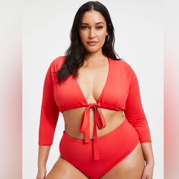 Good American Sexy Boost Top Bright Poppy - Picture 1 of 4